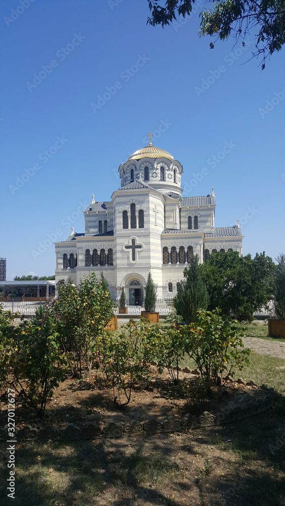 Fototapeta premium churches on the streets of Crimea