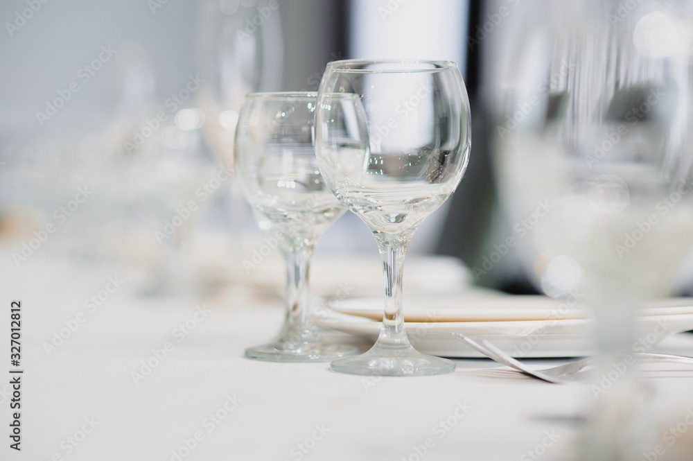table set on dinning table at home beautiful home concept table set on dinning table at home beautiful home concept