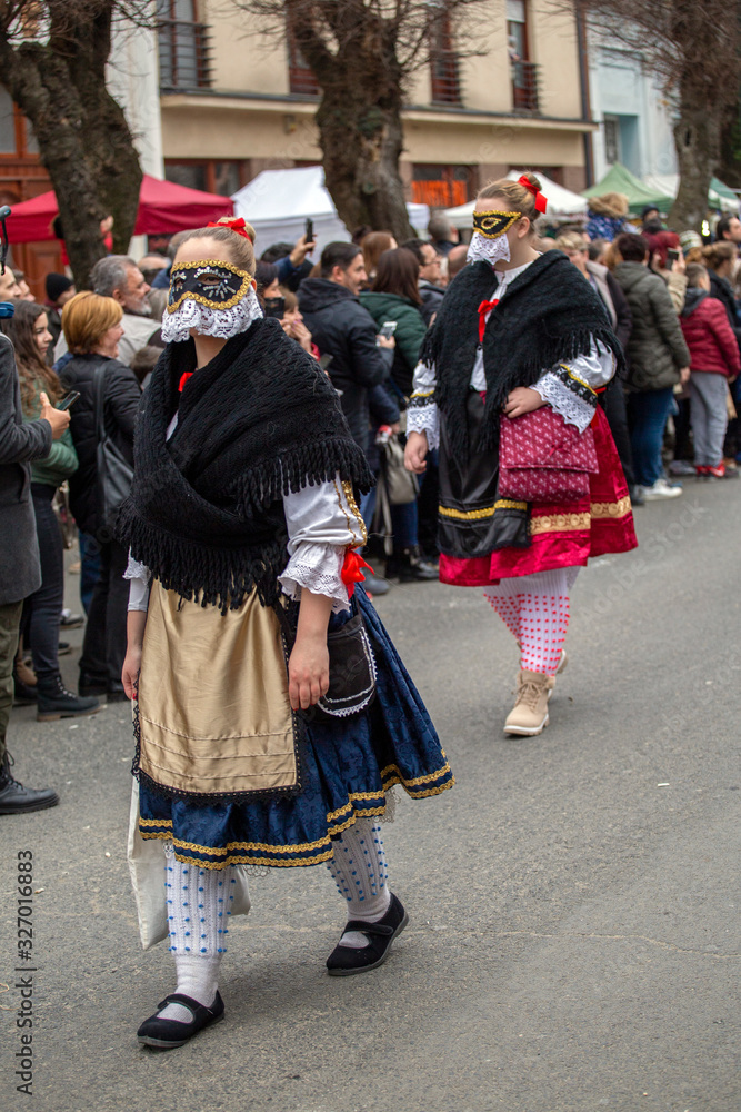 Busojaras (Buso-walking) an annual masquerade celebration of the Sokci ethnic group living in the town of Mohacs, Hungary.