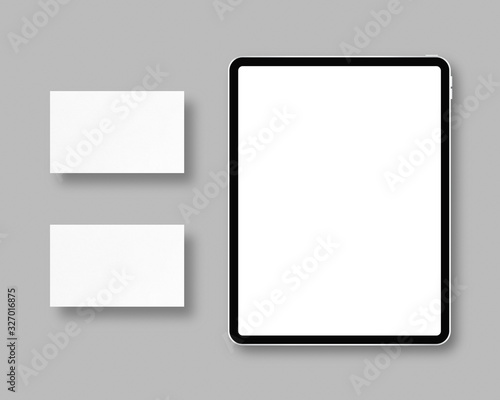 Corporate stationery mockup template. Mockup scene. Template for branding identity. Flat lay. Photo mockup with clipping path.
