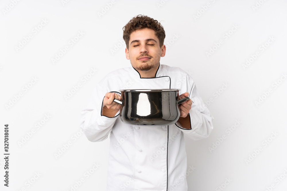 Chef man isolated on white background Chef man isolated on white background