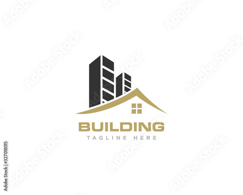Building Construction Logo Design Vector