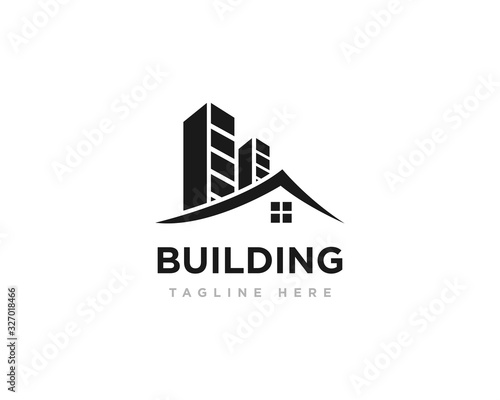 Building Construction Logo Design Vector