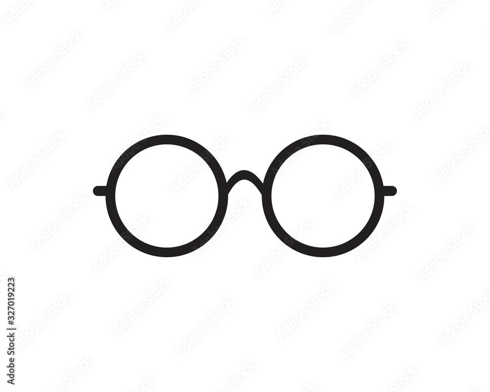 Glasses icon symbol Flat vector illustration for graphic and web design. Glasses icon symbol Flat vector illustration for graphic and web design.