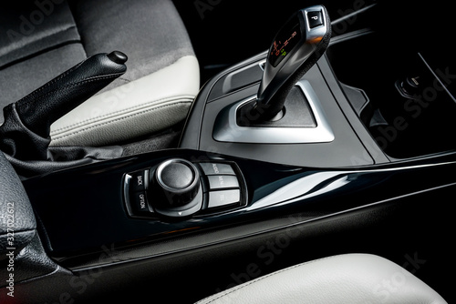 The ideal surface of plastic in the interior of the car is black after polishing and cleaning with car chemistry