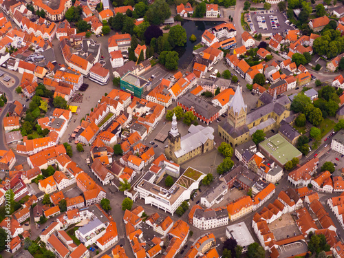 Altstadt Soest in Westfalen von oben, Luftbild