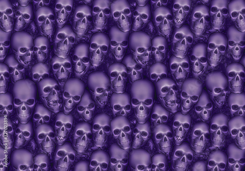 tetes de morts violettes