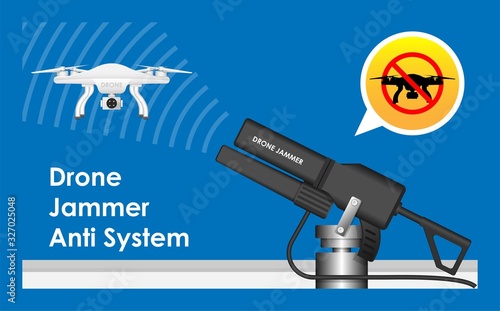 UAV Drone Jammer System Anti Drone Restricted Area Technology No Fly Drone Zone Area Drone Gun