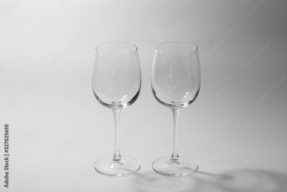 wine glass on a white background wine glass on a white background