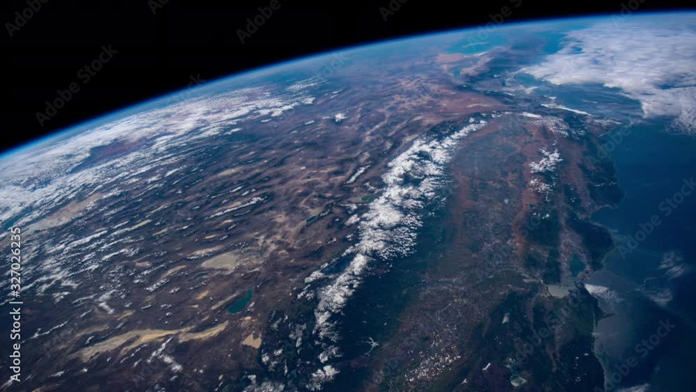 Timelapse of night and day of planet earth revolving from NASA International Space Station (ISS) - images courtesy of NASA. Timelapse of night and day of planet earth revolving from NASA International Space Station (ISS) - images courtesy of NASA.
