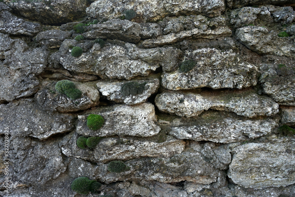 Background texture old stone wall