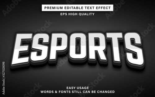esports text style effect photo