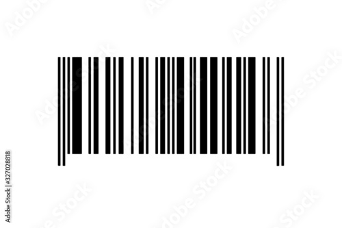 Barcode icon vector. Vector illustration symbol on white background photo