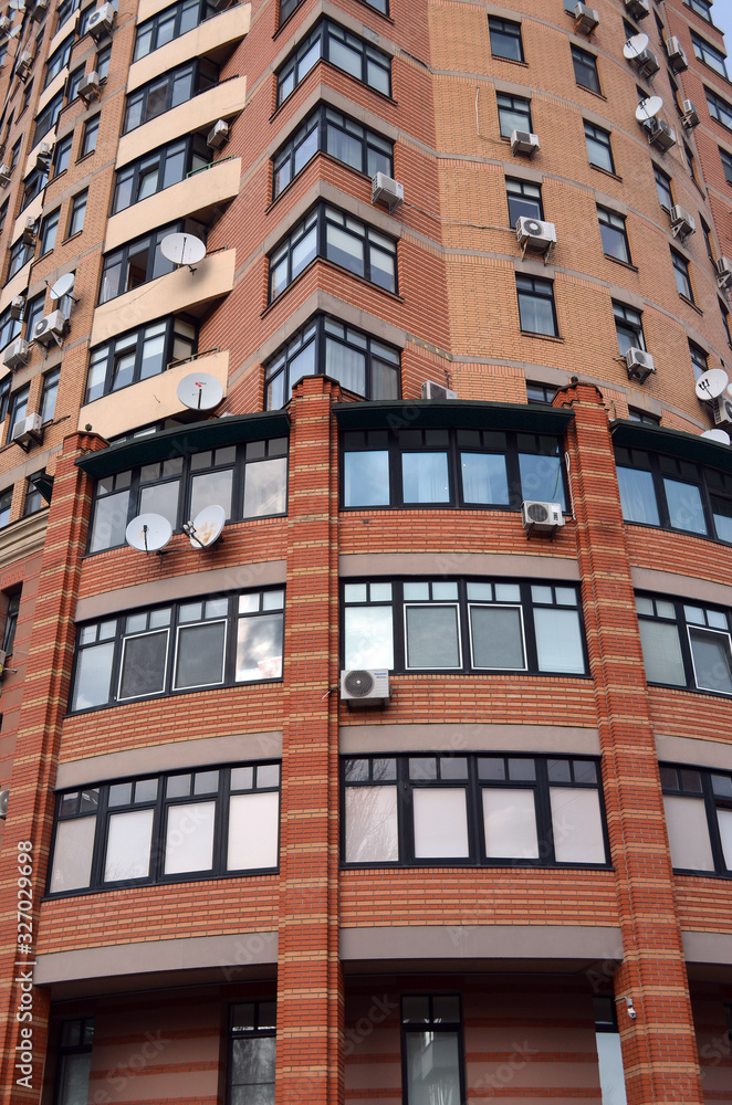 Modern residential area in Kiev. Exterior. Kiev , Ukraine Modern residential area in Kiev. Exterior. Kiev , Ukraine