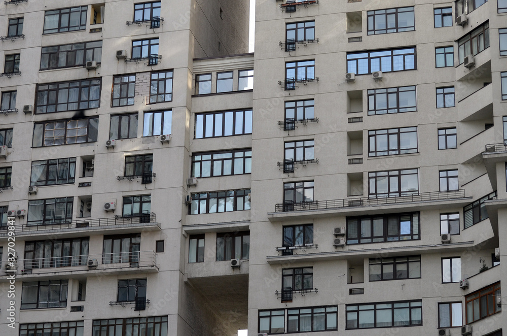 Modern residential area in Kiev. Exterior. Kiev , Ukraine Modern residential area in Kiev. Exterior. Kiev , Ukraine