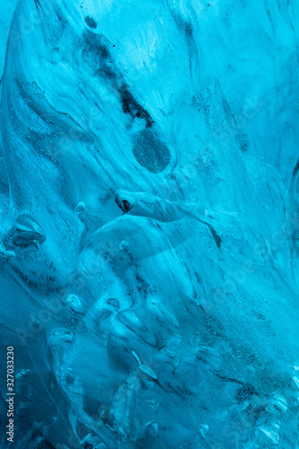 Vertical ice pattern, from the Iceland ice cave