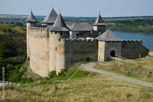Khotyn medieval fortress in Ukraine