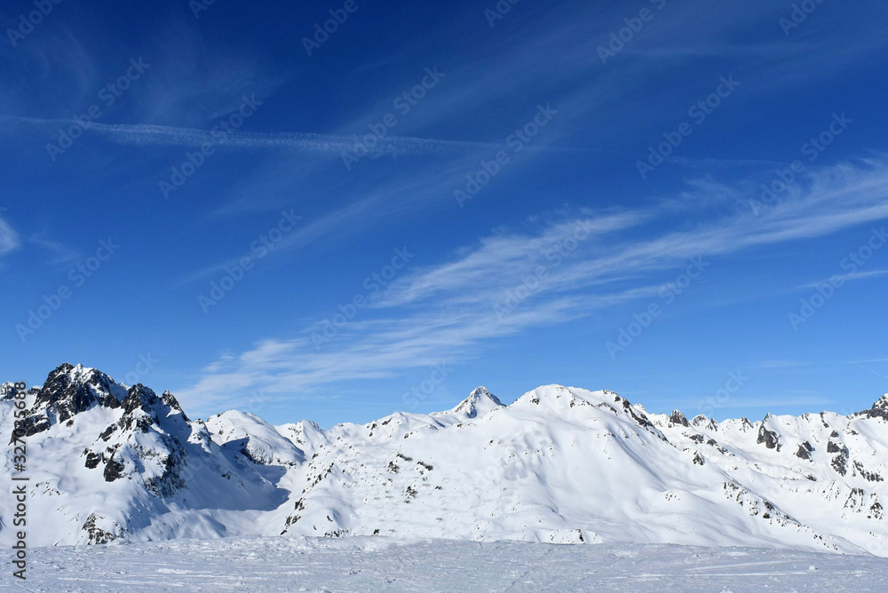 paysage d'hiver / le corbier / savoie