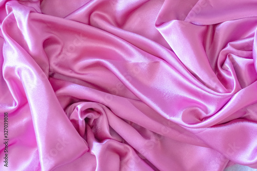 pink elegant soft satin fabric as a background