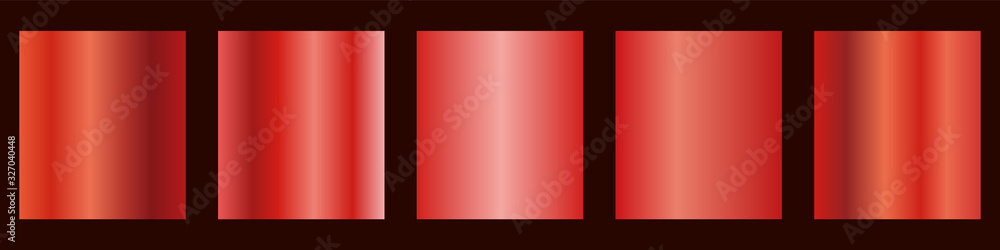 Red gradient collection for your design.Vector set of red gradients.