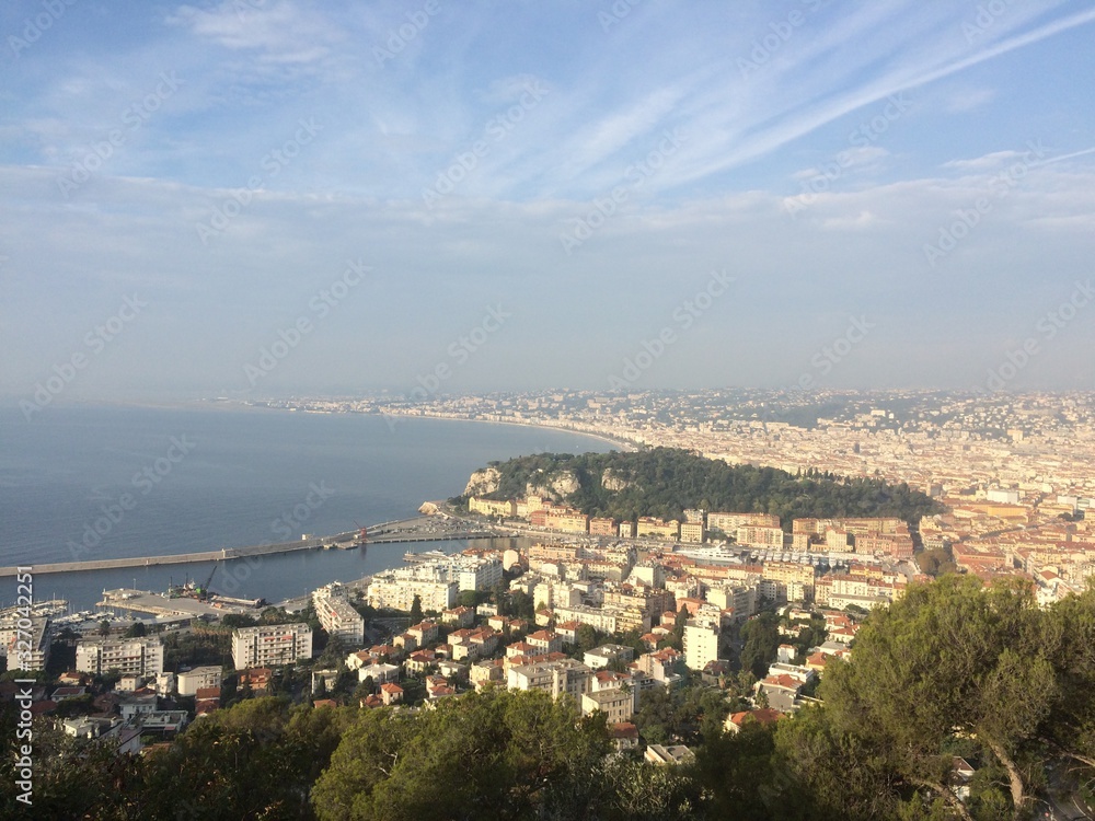 view of Nice, France.