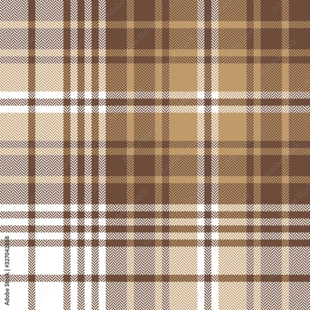 Vecteur Stock Brown plaid pattern vector graphic. Tartan check plaid for flannel  shirt, blanket, scarf, throw, duvet cover, or other modern autumn winter  fabric design. | Adobe Stock