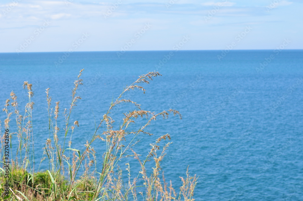 Sky and sea views on a bright day. Use as wallpaper