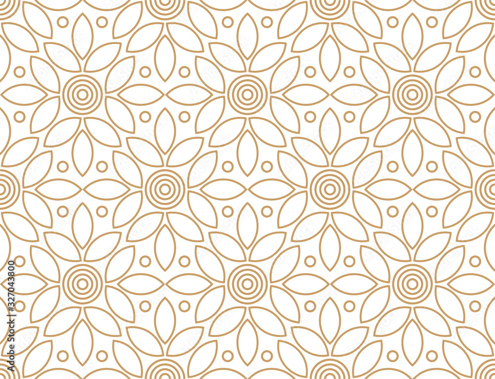 Leaves seamless pattern. Endless vector tiles art.