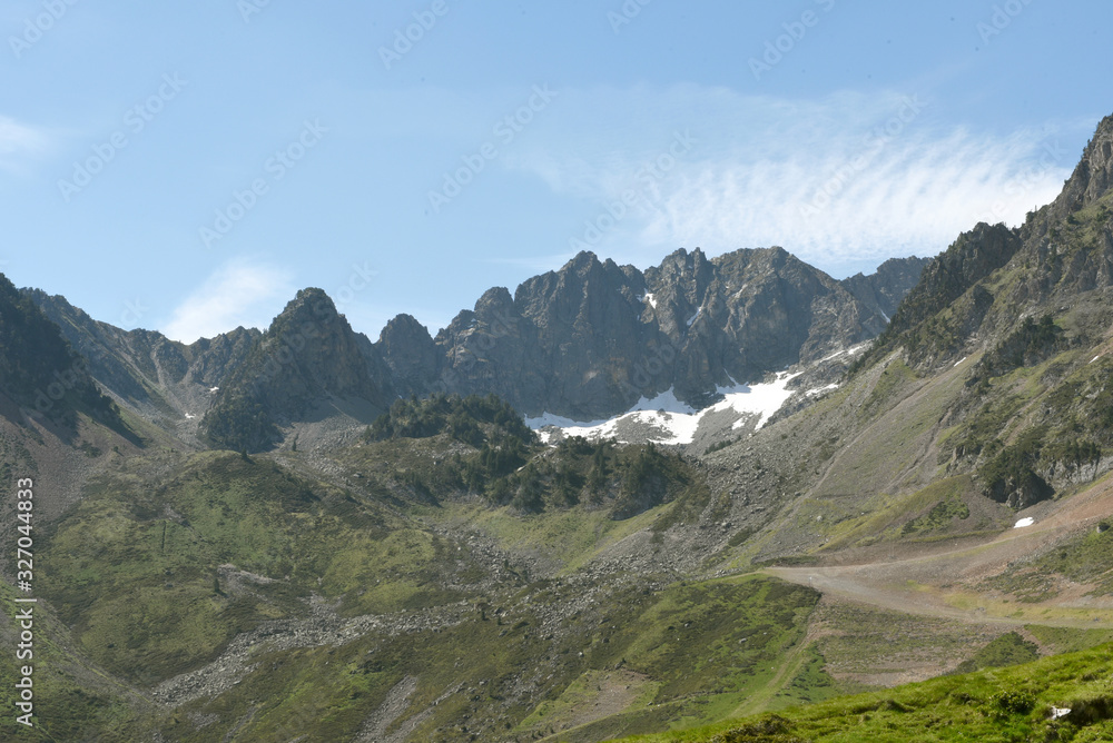 Naklejka premium La Mongie Pyrénées France