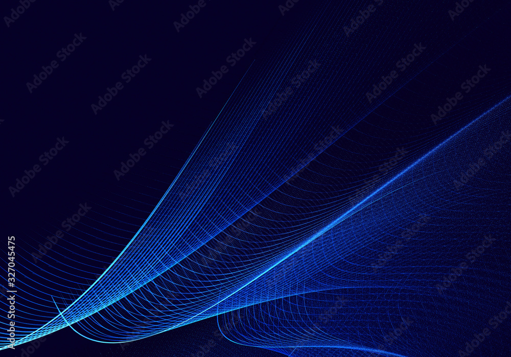 Abstract color dynamic background with lighting effect. Fractal wavy. Fractal art