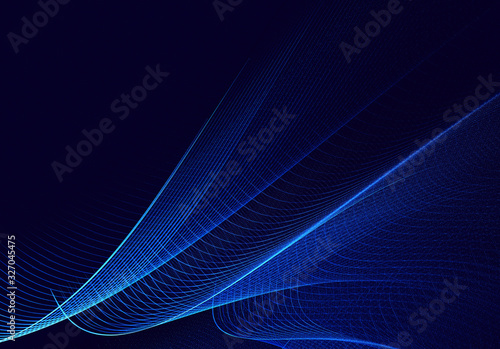 Abstract color dynamic background with lighting effect. Fractal wavy. Fractal art © Nataliia Yudina