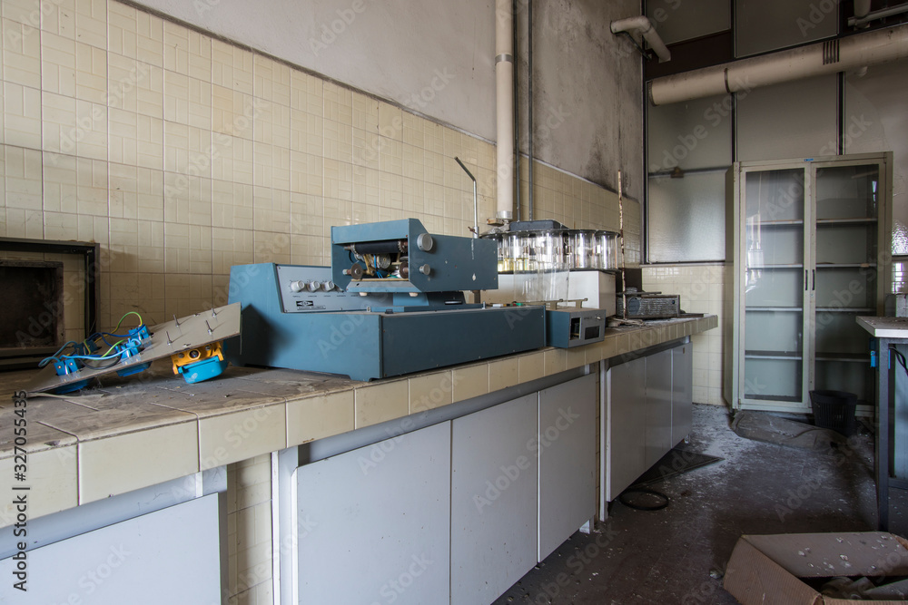 Details of an abandoned laboratory Details of an abandoned laboratory