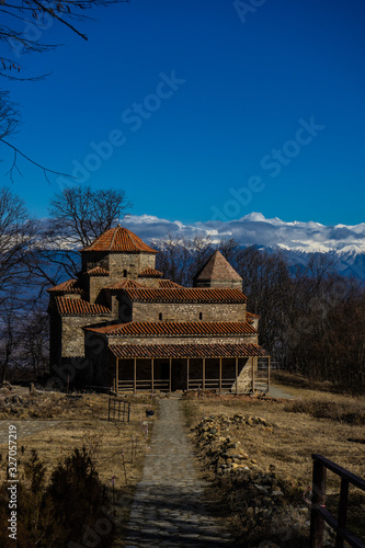 Famous georgian landmark Dzveli or Old Shuamta