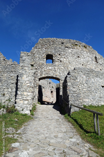 Tor der Burg Eisenberg in Bayern photo