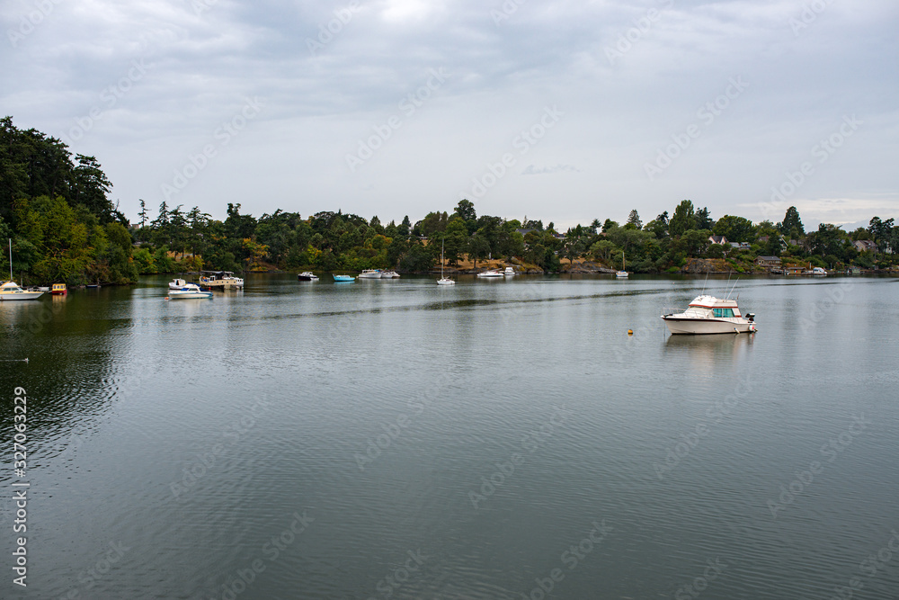 Boats on the Gorge Waterway in Victoria Boats on the Gorge Waterway in Victoria