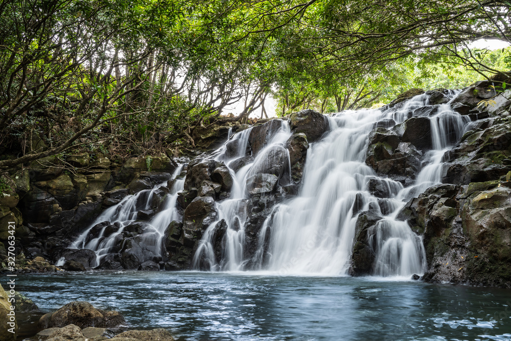 Vacoas Waterfall In Chamarel, Mauritius Vacoas Waterfall In Chamarel, Mauritius