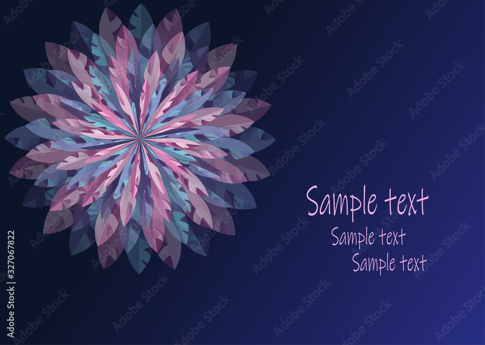 Flower, vector. Greeting card, business card or invitation. Flower, vector. Greeting card, business card or invitation.