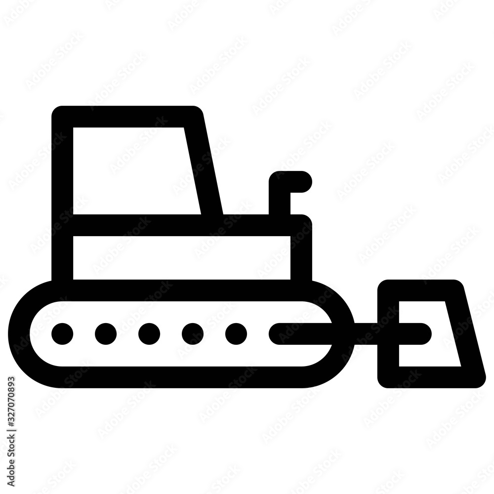 Crawler bulldozer icon. Excavator sign. Backhoe loader symbol. Crawler bulldozer icon. Excavator sign. Backhoe loader symbol.