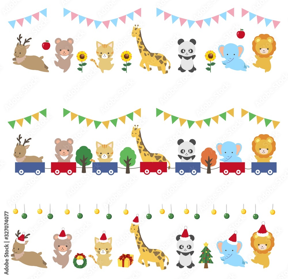 ジャンプする動物と汽車に乗る動物のイラスト フレーム Stock Vector Adobe Stock ジャンプする動物と汽車に乗る動物のイラスト フレーム Stock Vector Adobe Stock