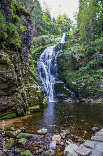 waterfall in deep forest