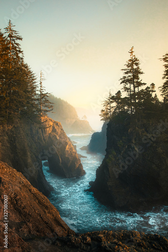 Natural Bridges at the Oregon Coastline