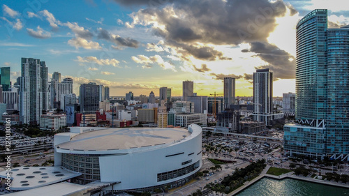 Photography Aerial Photos of the Skyline in Downtown Miami