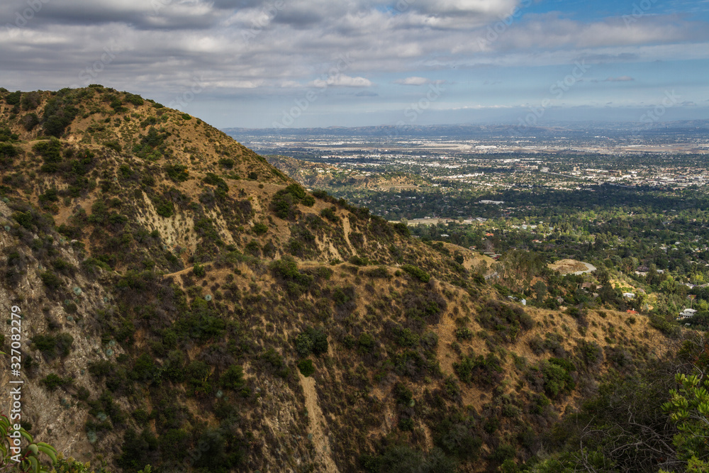 Overlooking the San Gabriel Valley from a hike in Southern California