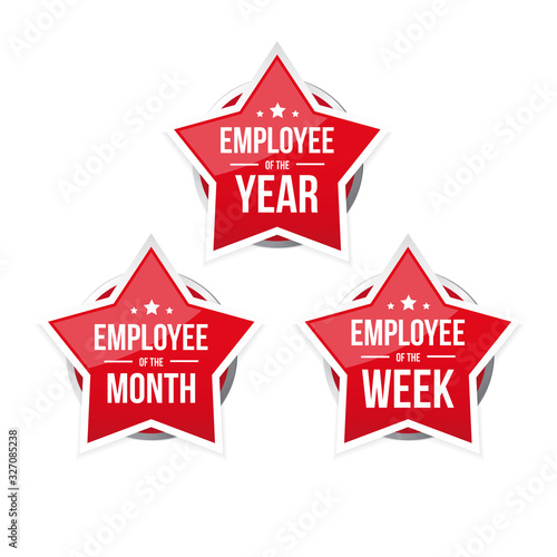 Best Employee of the Year award badge