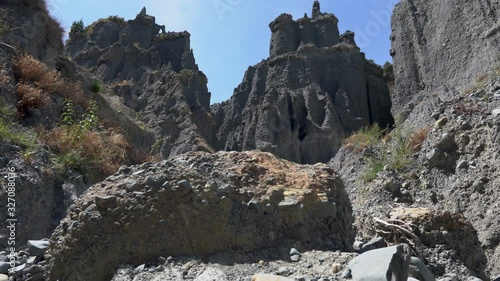 Putangirua Pinnacles at Cape Palliser in New Zealand