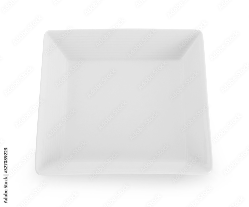 empty plate isolated on white background empty plate isolated on white background