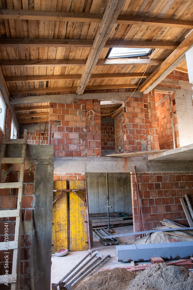 interior of construction site