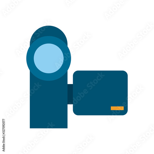 Isolated videocamera flat style icon vector design