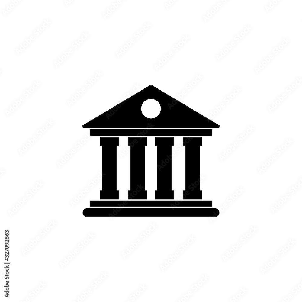 Court house vector icon illustration sign Court house vector icon illustration sign