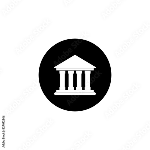 Court house vector icon illustration sign